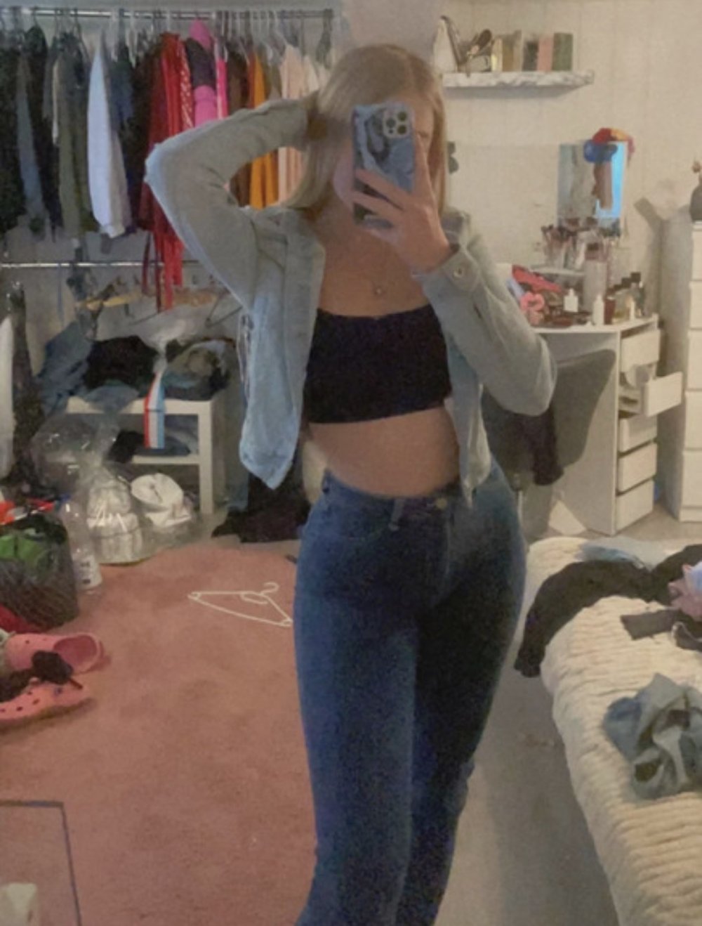 Cropped Jeansjacke