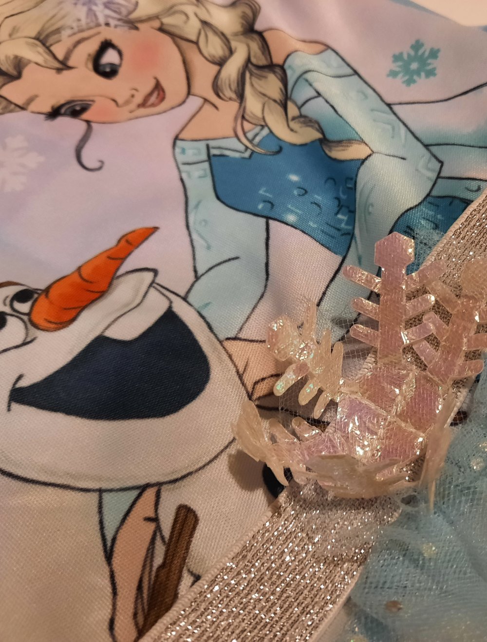 elsa kleid rüschen eisblau