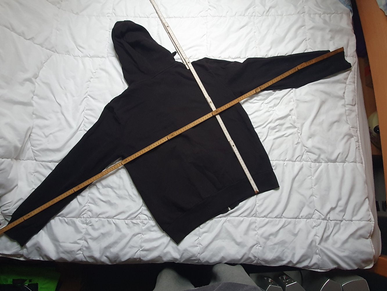 Jacke Sweatjacke Kapuze von H&M in schwarz Größe M