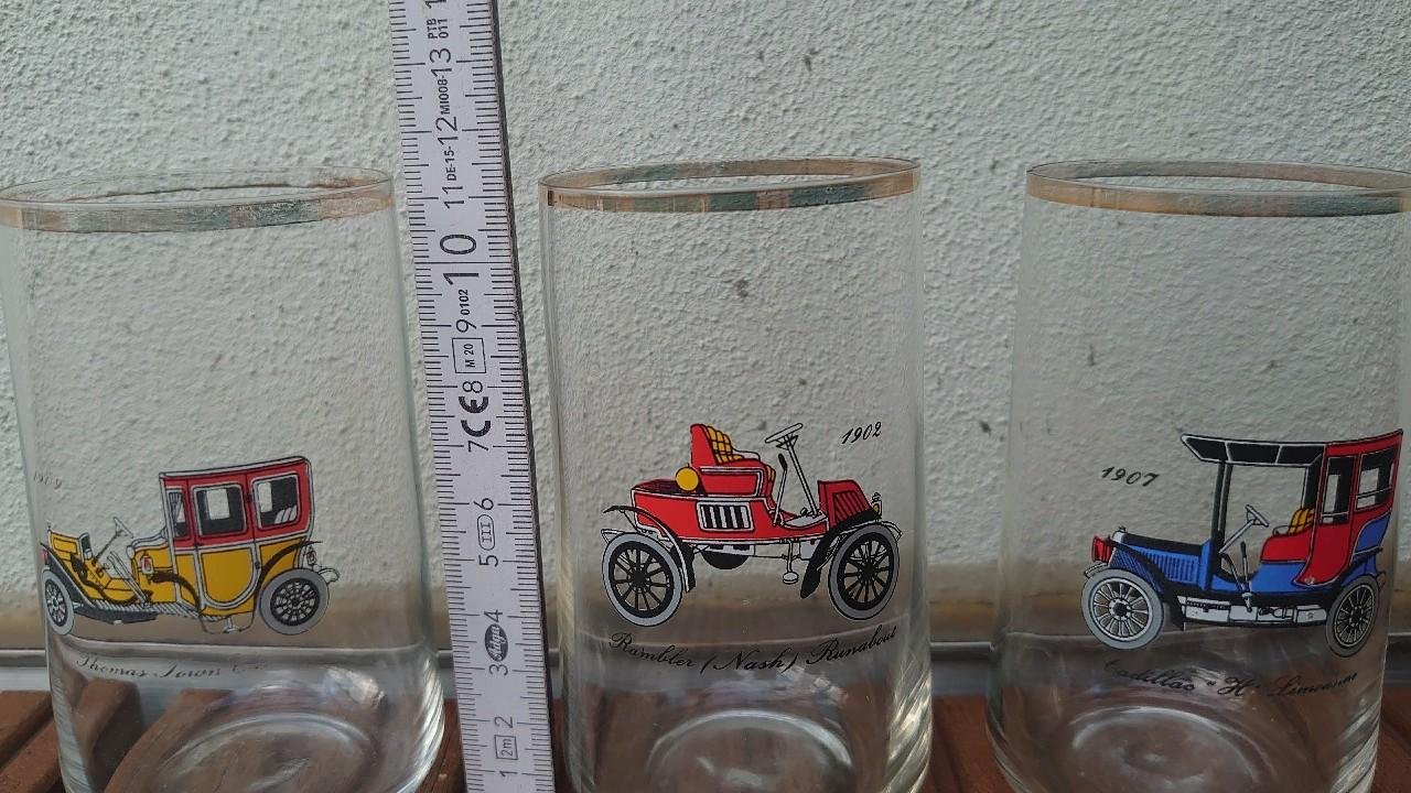 Glas Gläser Saftgläser Oldtimer DDR 70er Jahren Original Vintage 3 Stück