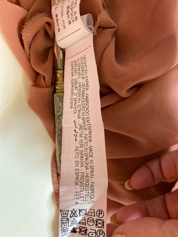 Bluse von Zara Mit Trompetenärmeln, wie neu Größe 38 Farbe Koralle