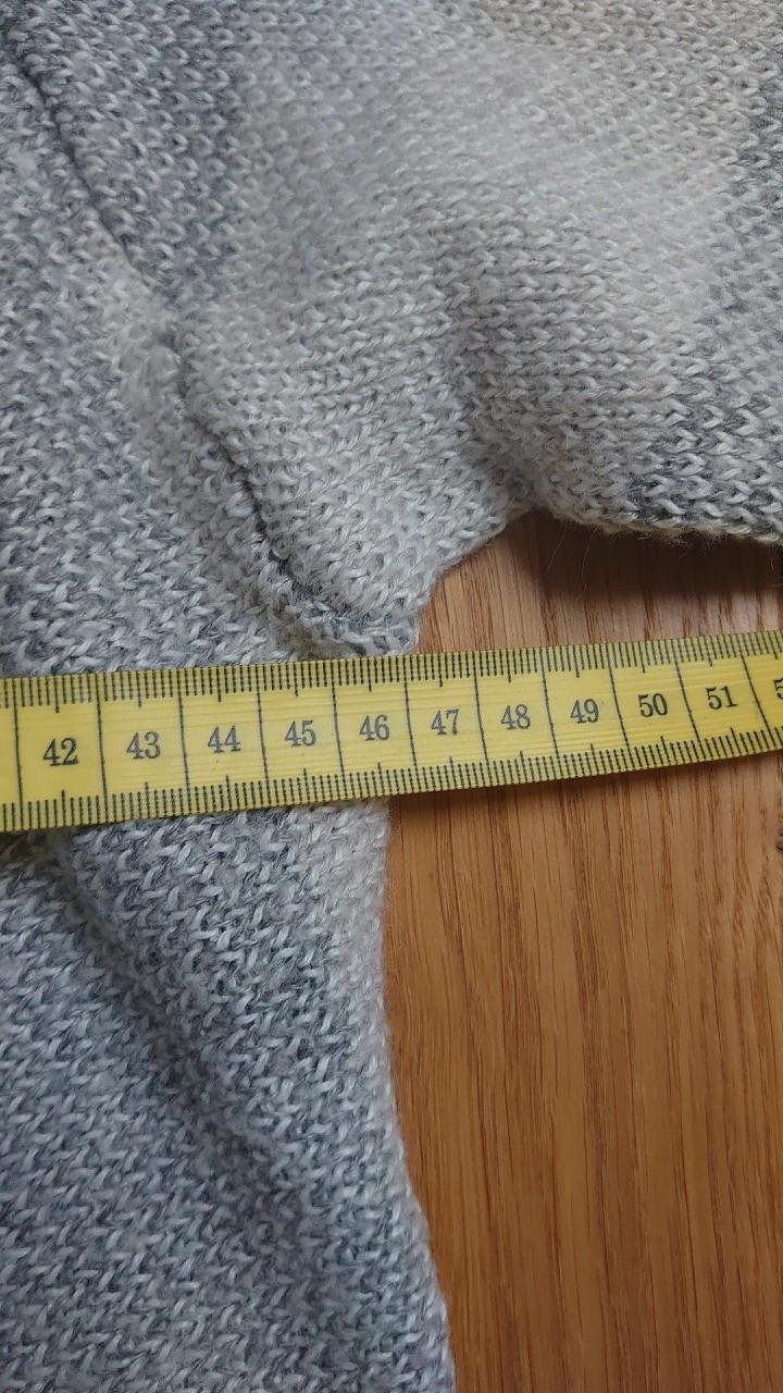 Strickjacke Patrizia Dini grau Streifen Größe M