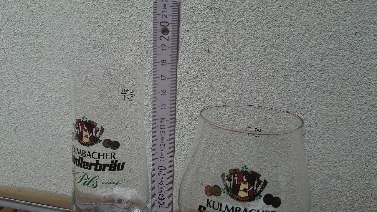 Bierglas Kulmbacher Sandlerbräu 2 Stück