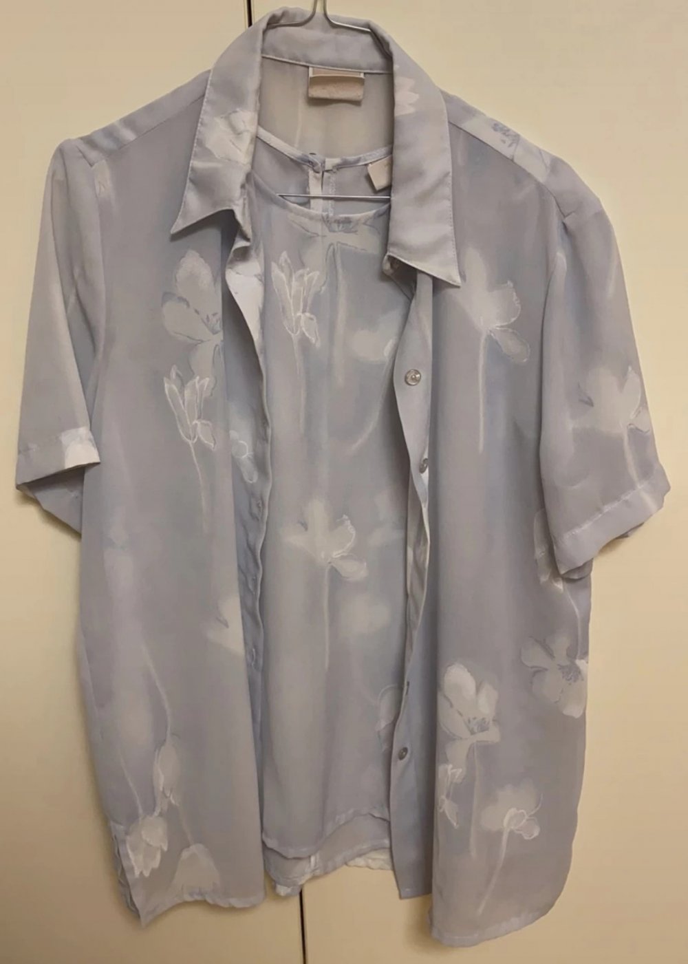 Bluse mit Top Sehr schönes Blusen-Set  Vintage 40/42 
