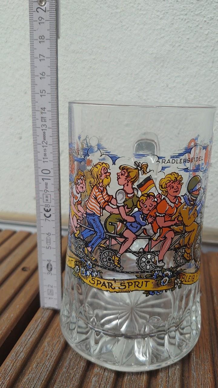 Bierkrug Radler Seidel Bierglas Vintage