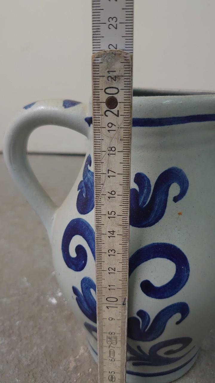 Krug Blumenvase aus Keramik 90er Jahre original Vintage ca 20 cm Hoch