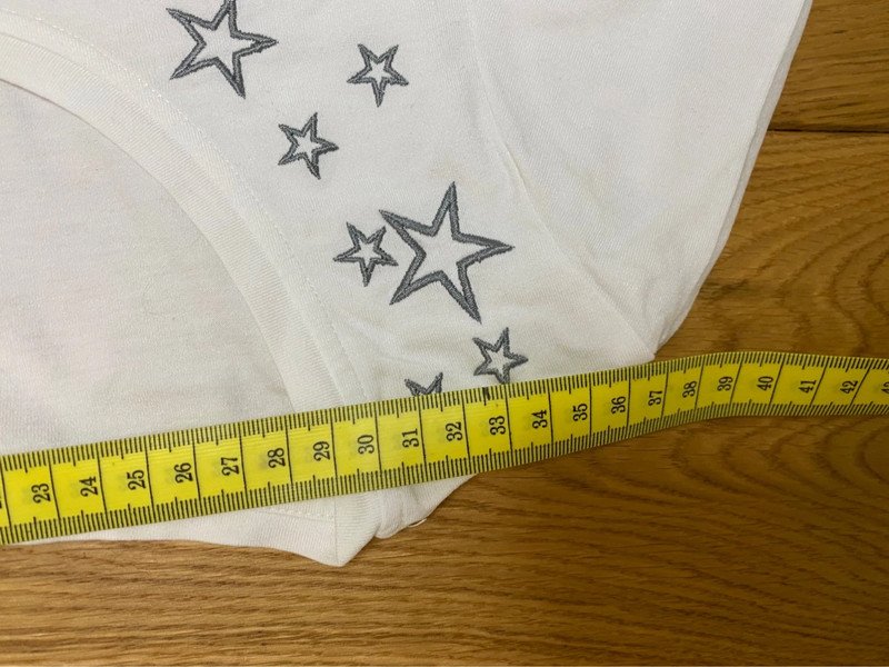 Shirt mit gestickten Sternen Madeleine 40 Weiß