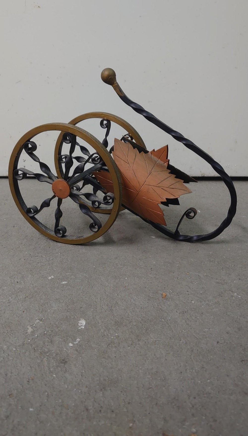 Weinhalterung Schmiedeeisen 60er 70er Jahre