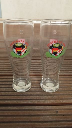 Bierglas 2 Biergläser WM 2006 Fußball Luminarc