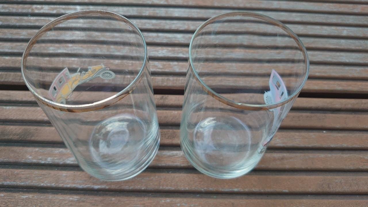 Glas Gläser Saftgläser Oldtimer DDR 70er Jahren Original Vintage 3 Stück