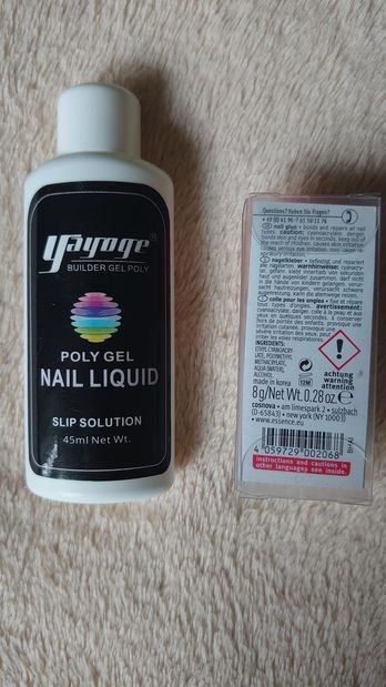 Nagel Set essence fix it Nagelkleber yayoge poly gel nail liquid