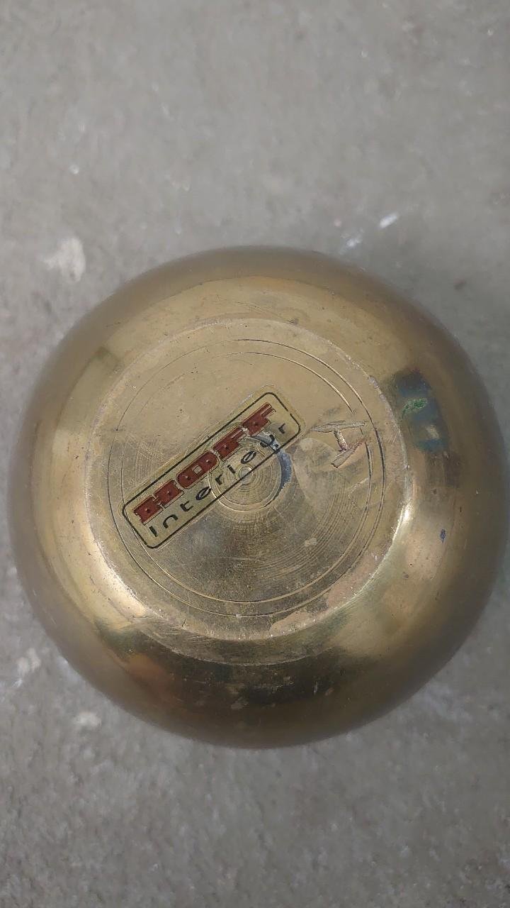 Teelicht Kamel Palme Vintage 90er Jahre Hoff Interieur gold rot