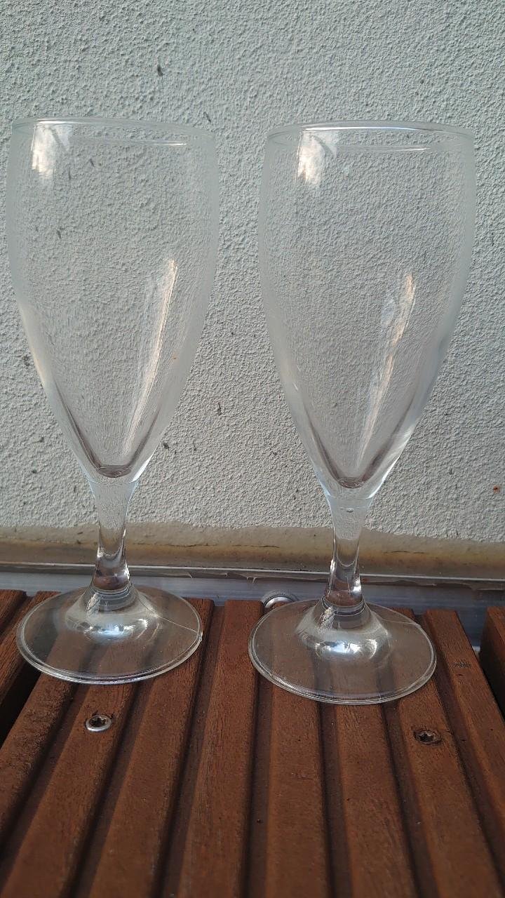 Glas Gläser Likörglas 2 Stück 70er / 80er Jahre original Vintage