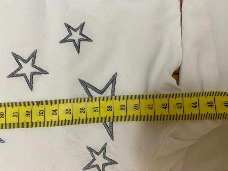 Shirt mit gestickten Sternen Madeleine 40 Weiß