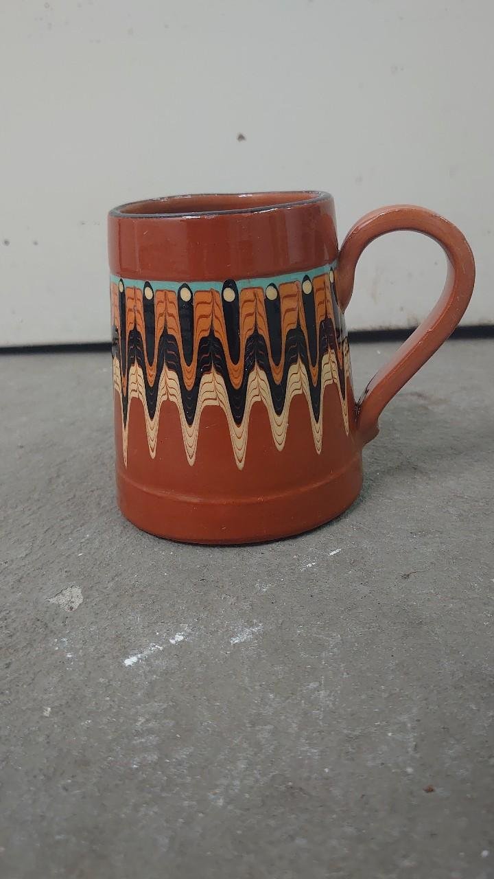 Krug Tasse Bierkrug Pfauenauge Bulgarien Nr. 2 Vintage