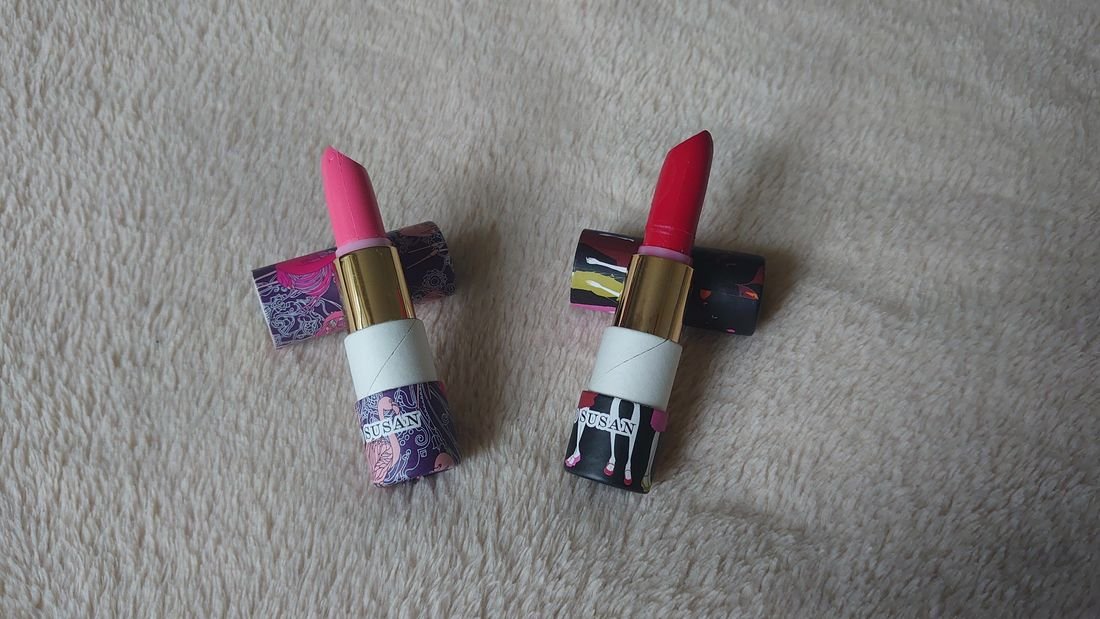 Lippenstift Lip Cream Set So Susan pink und rot neu