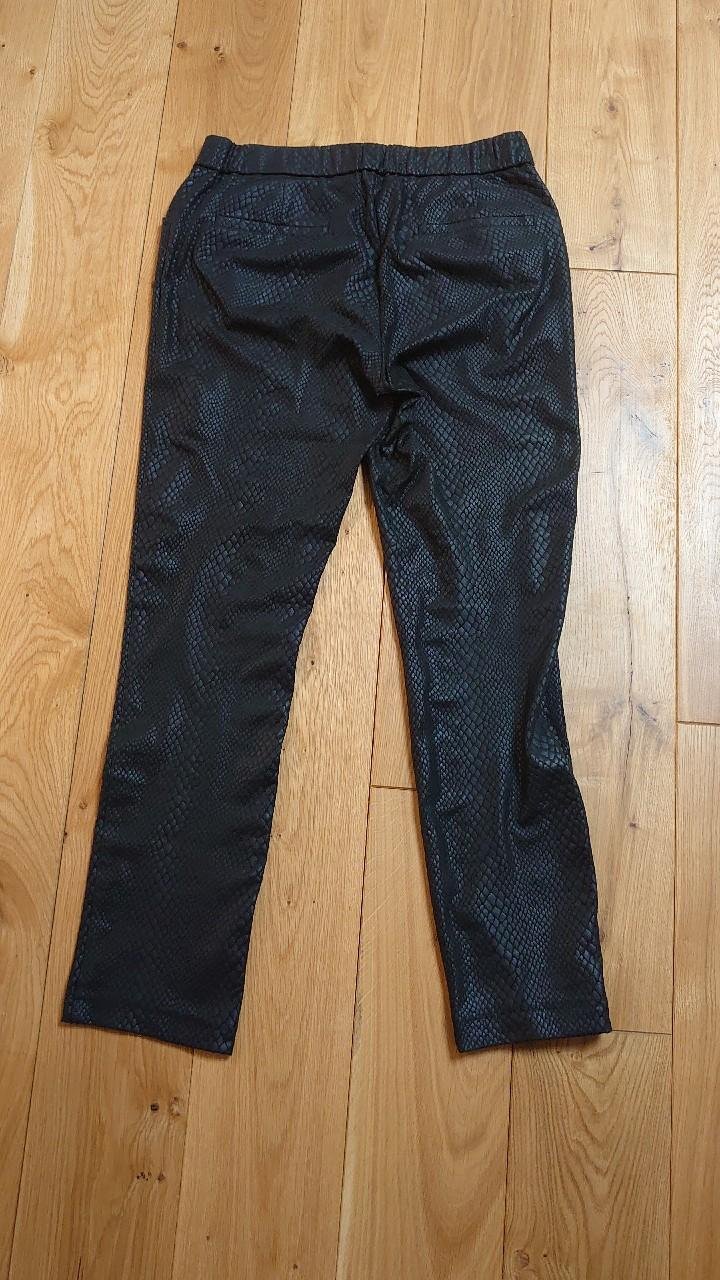 Hose Judith Williams Schlangenoptik sieht aus wie Leder schwarz Größe 40