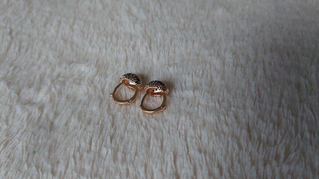 Ohrringe 80er / 90er Jahre Original Vintage weiß gold schwarz