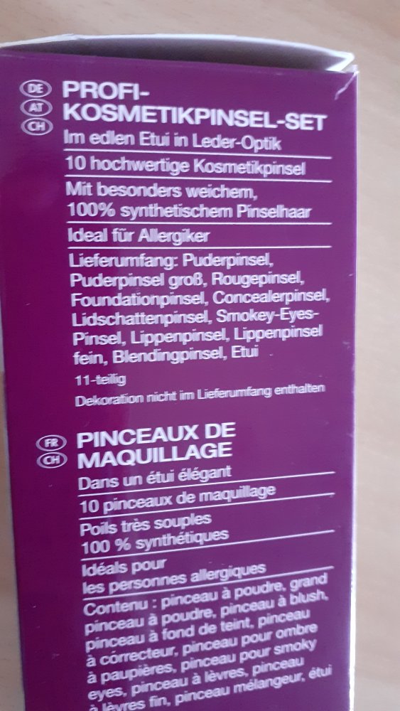 Miomare Profi Kosmetikpinsel Set 11 teilig unbenutzt