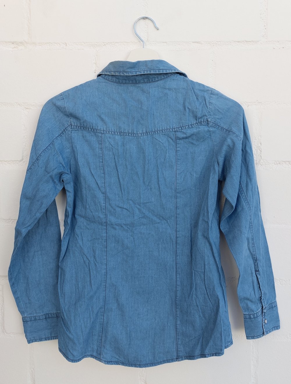 Jeansbluse von vertbaudet