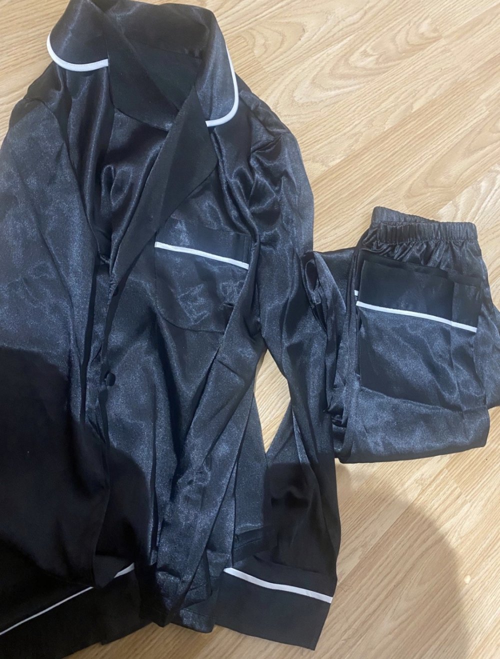 Pyjama schwarz/weiß neu