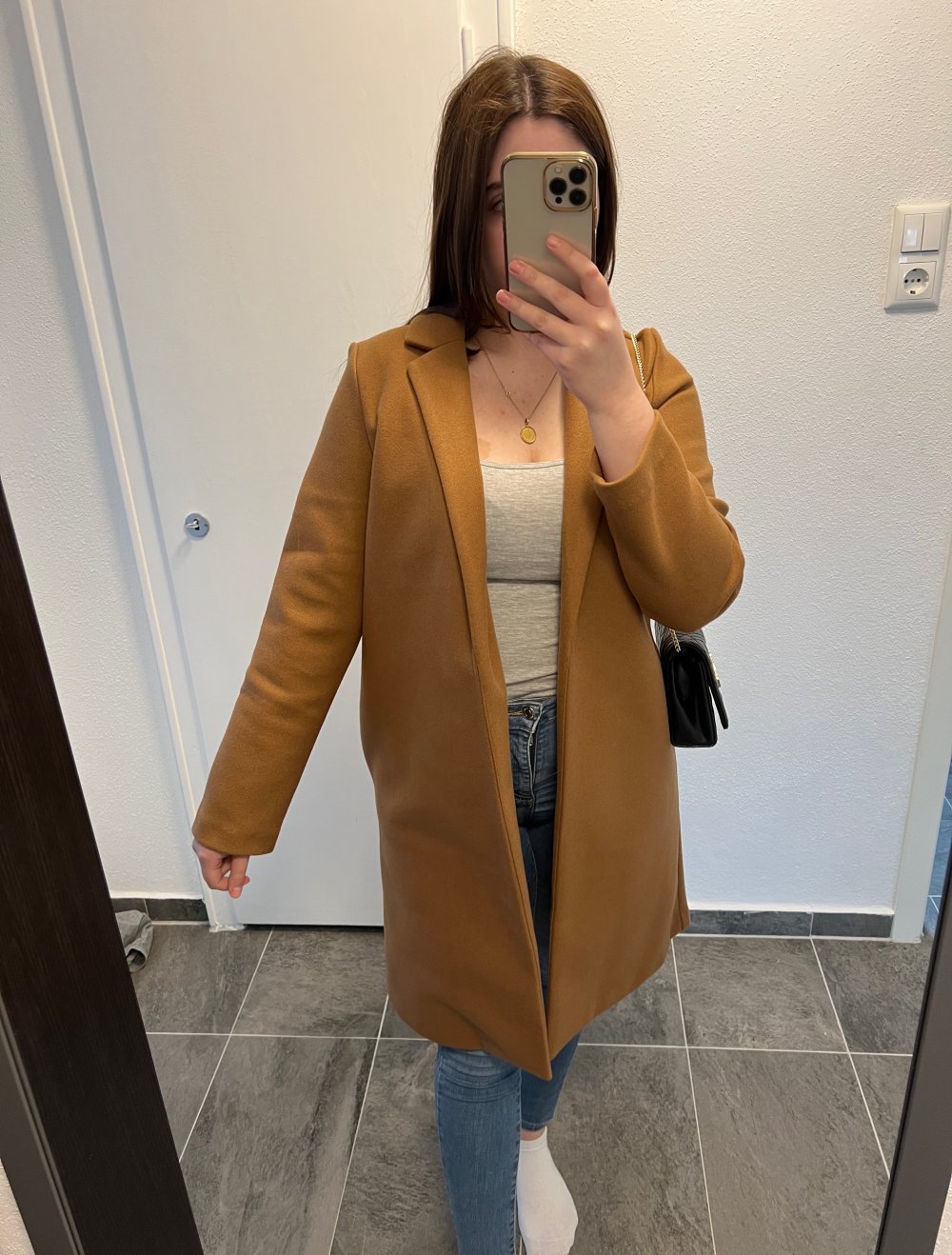 ZARA Mantel Braun