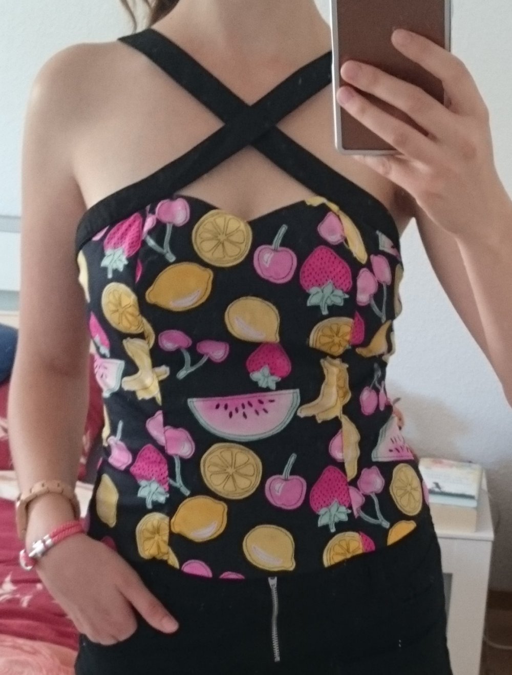 Top Rockabilly Früchte Corsage