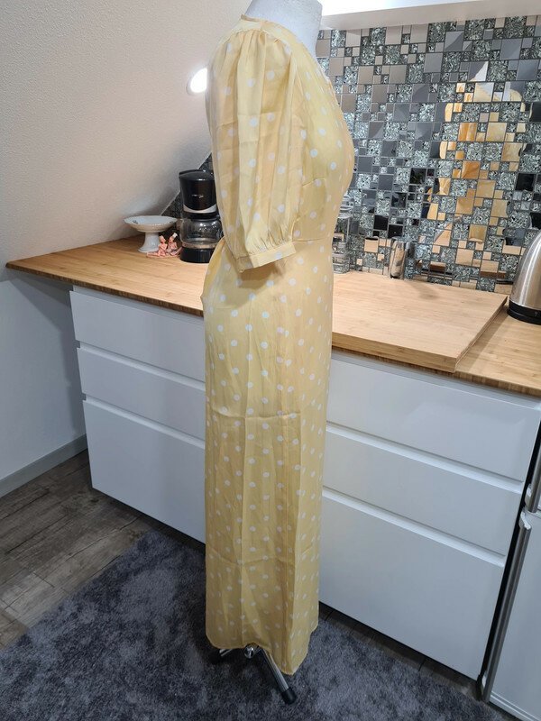 Maxikleid Wickelkleid Vila Gr. 40 neu hellGelb wiess