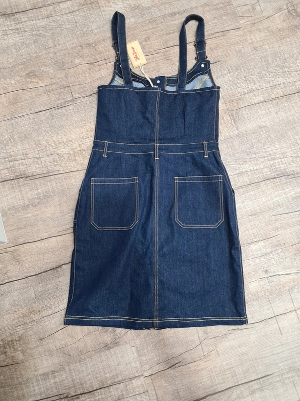 Jeanskleid Latzkleid John Baner Gr. 36-38 dunkelblau