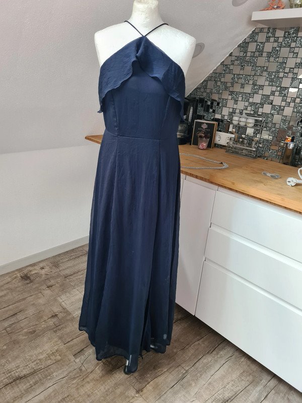 Sommerkleid Vero moda Gr. 38 Midikleid marinablau