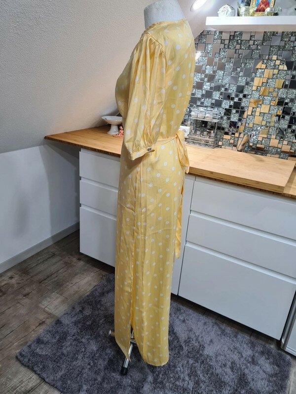 Maxikleid Wickelkleid Vila Gr. 40 neu hellGelb wiess