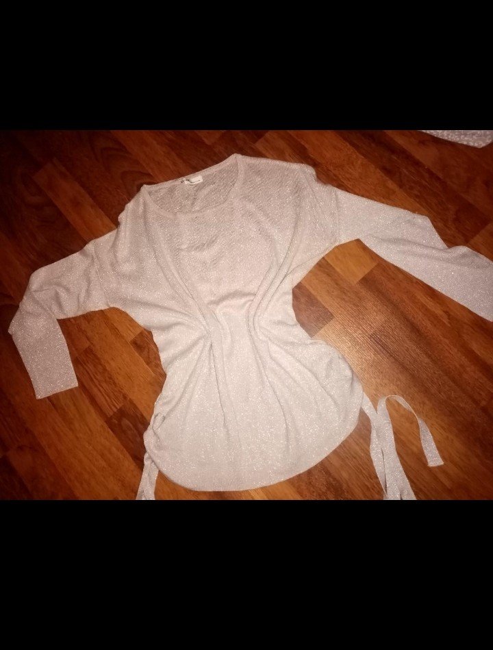 Shirt leichter  pulli rose rosa Glitzer gr. M