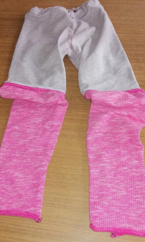 Leggings pink-grau - Gr. 98 
