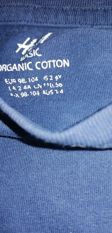 Dunkelblaues Shirt - Gr. 98/104 - Basic H&M