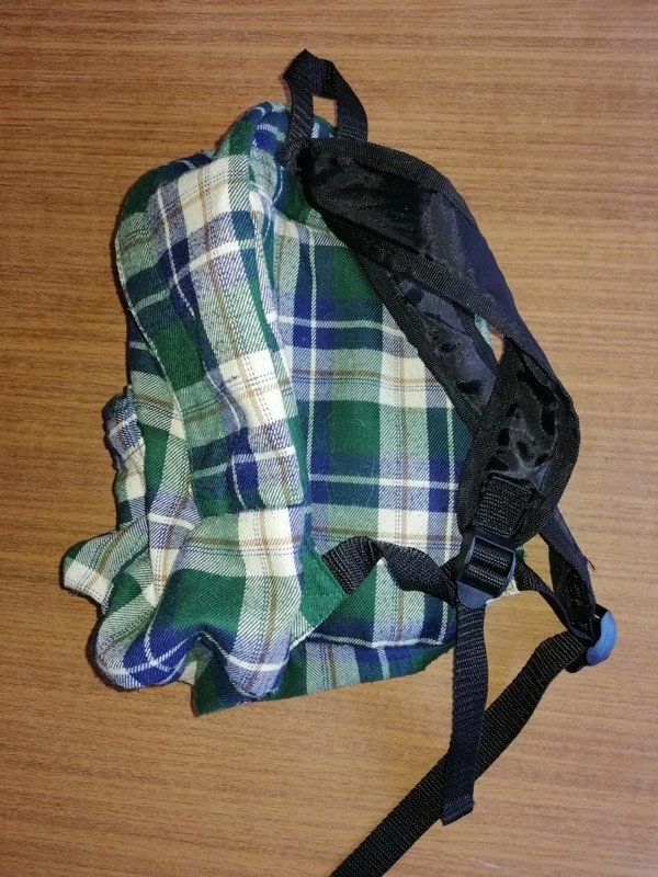 Grün karierter leichter Rucksack - sioux