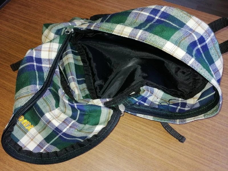 Grün karierter leichter Rucksack - sioux
