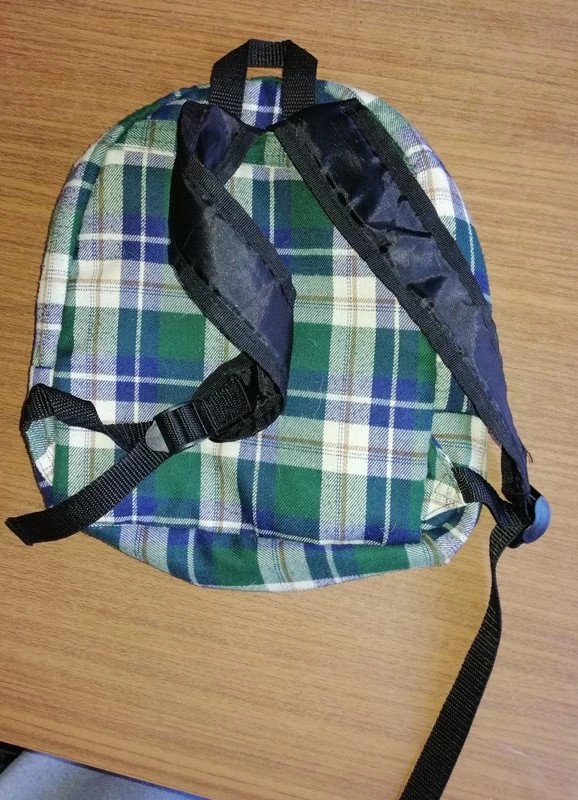 Grün karierter leichter Rucksack - sioux