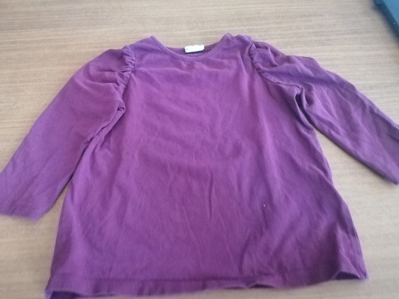 Lila Langarmshirt - Gr. 86 - H&M