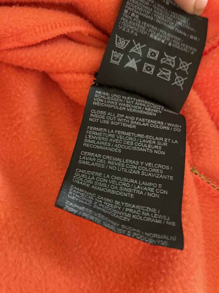 Jack Wolfskin Fleece Sweatshirt Orange-Korallrot S