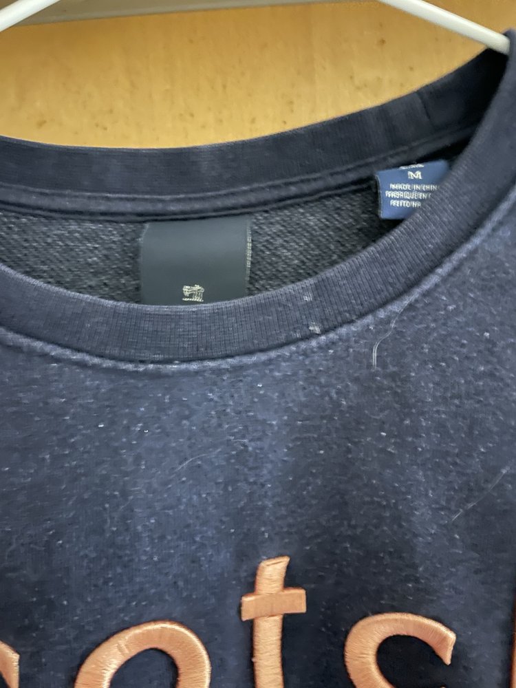Scotch & Soda College Sweater blau/rose M