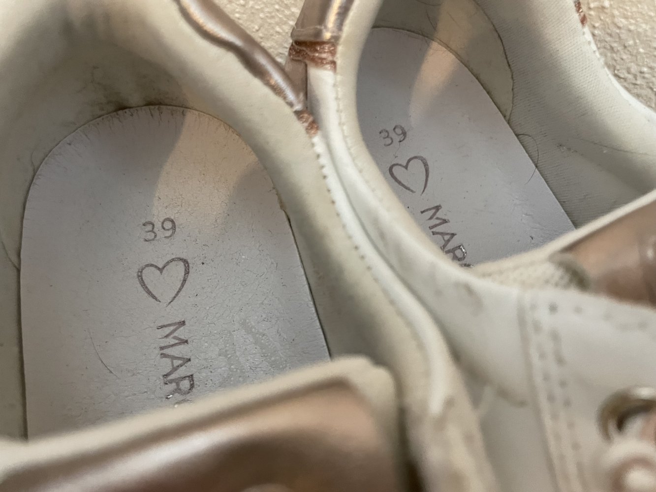 Rosa glitzernde Sneaker 39 Marco Tozzi