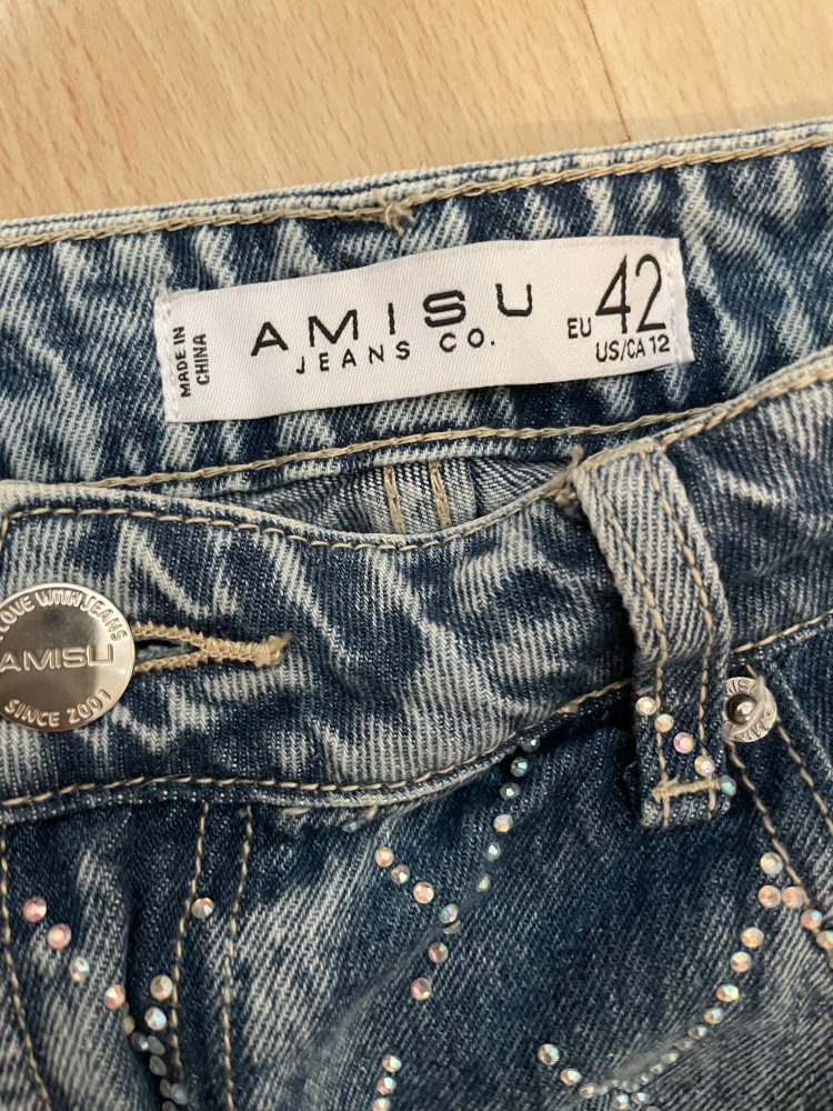 Lässige Glitzerjeans Amisu New Yorker 42 (38)