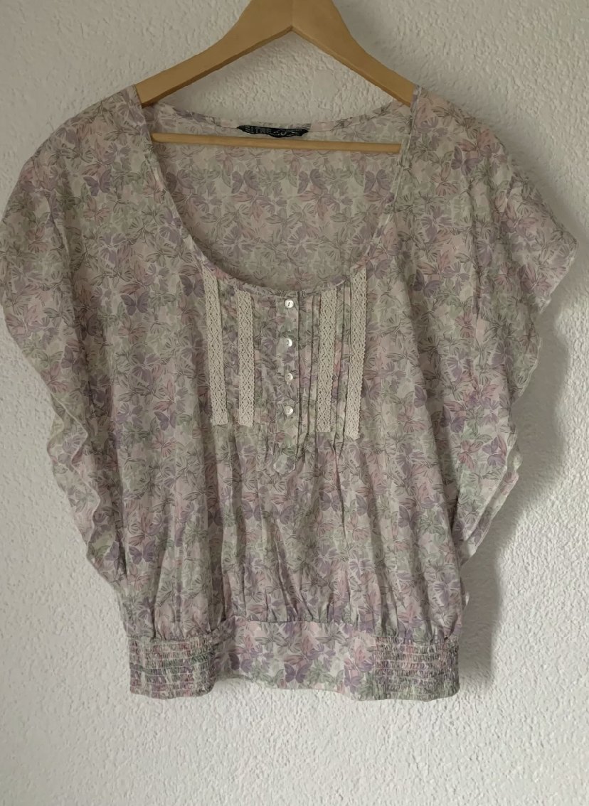 Rüschenbluse Blümchen ZARA