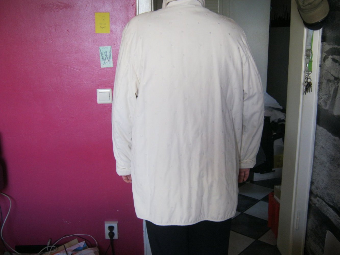 beige Winterjacke