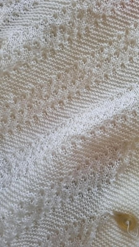 Vintage-Cardigan creme Größe 42