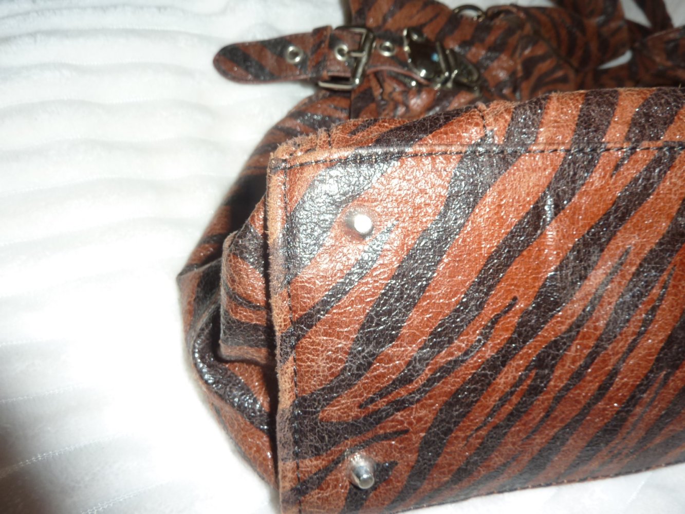 Tasche braun Animal Look Animal Textil 50 x 34 x 13 cm Schopper Handtasche 