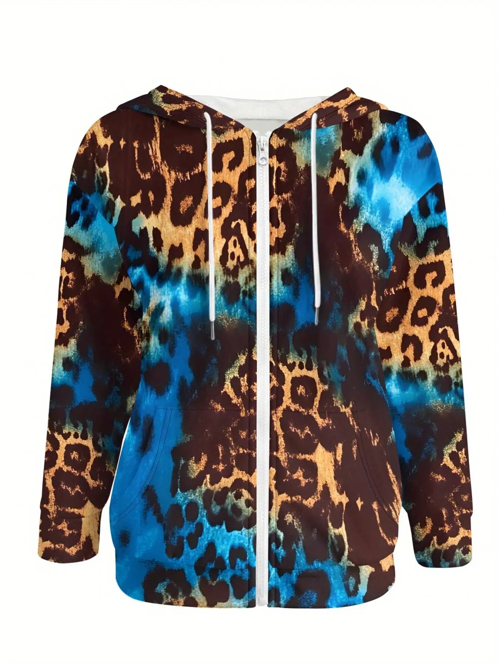 Damen JAcke Kapuze Kapuzenjacke Hoodie NEU XXL 52 54 56 Leo Look Sweatjacke