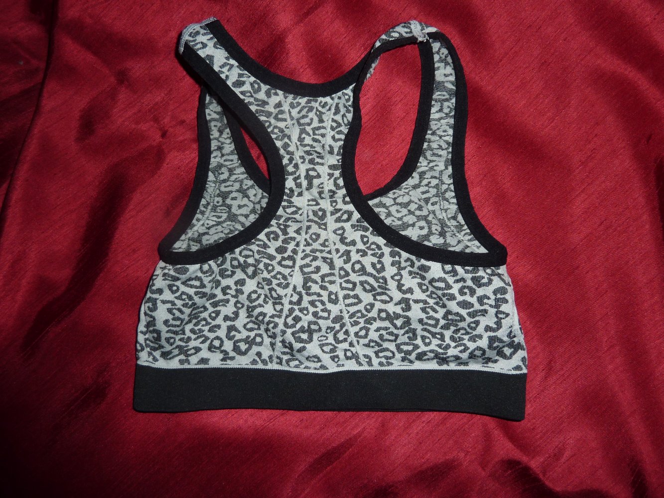 Bustier Leo Look grau schwarz M 40 Crivit evtl 38 S SoftBH Sportbistier NEU
