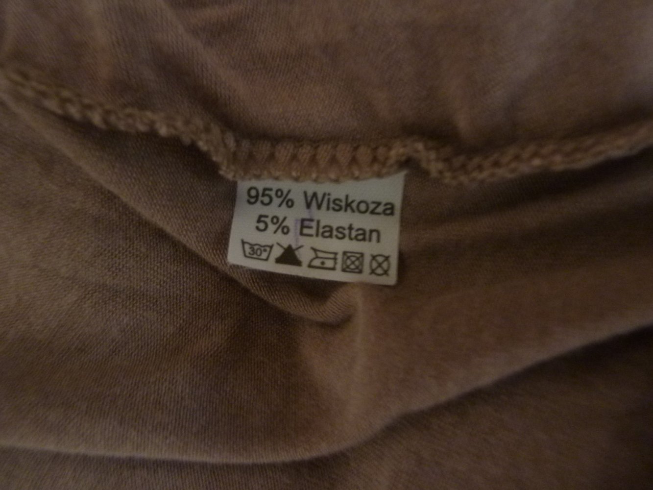 Damen Shirt Longshirt NEU L 40 42 taupe braun beige 3/4 Arm Vanesstyle Tunika Viskose Sommershirt  Longshirt