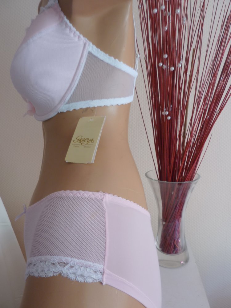 BH kein Set NEU GRACIA Gr. 75E 75 E evtl 75D 75 D Hipster weiss rosa NP 49 €